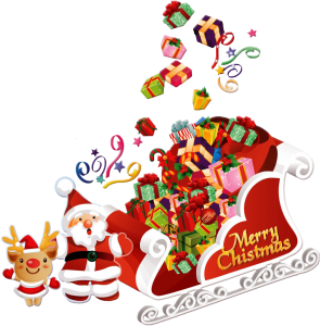 Santa sleigh PNG-38666